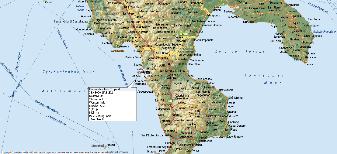 Provincia di Cosenza, Kalabrien, Italien
